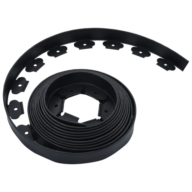 vidaXL Flexible Rasenkante mit 30 Nägeln 10 m 5 cm 48614