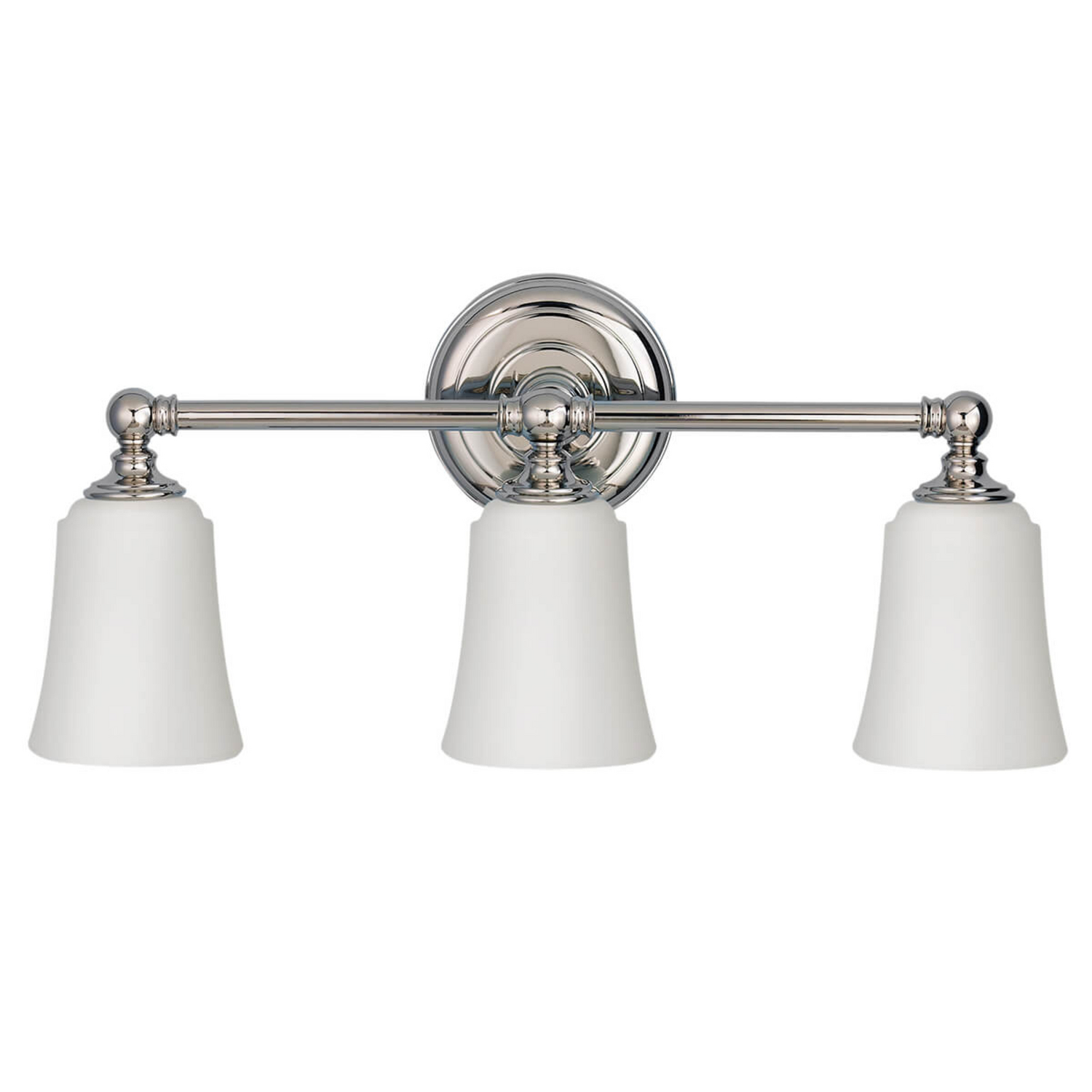 [gebraucht] B-ware Feiss Badezimmer Wandleuchte Badlampe Huguenot Lake Chrom Weiß 3 Flammig G9 243
