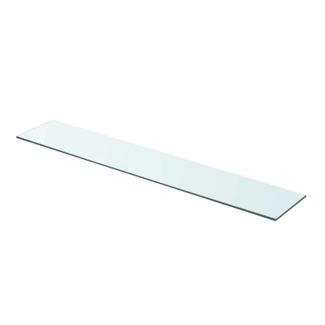 vidaXL Regalboden Glas Transparent 90x15 cm 243838