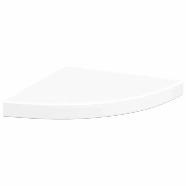 vidaXL Schwebendes Eckregal Weiß 35x35x3,8 cm MDF 323916