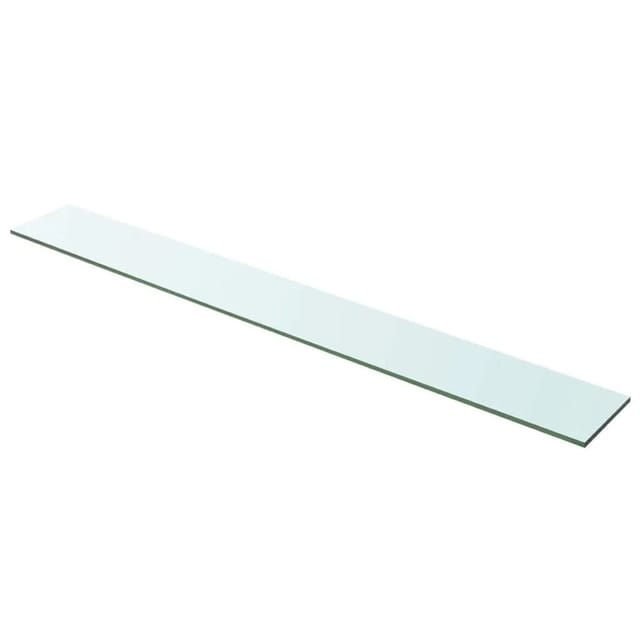 vidaXL Regalboden Glas Transparent 100x12 cm 243842