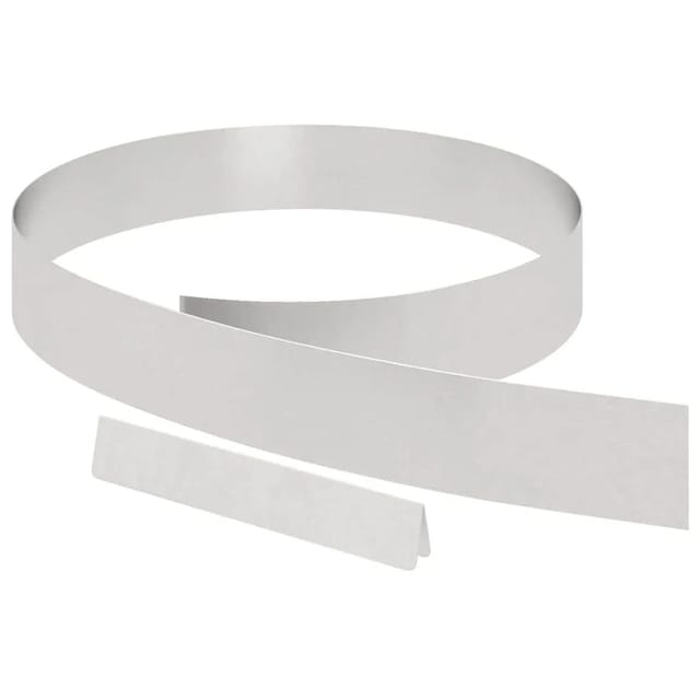 vidaXL Raseneinfassung 4 Stk Silber 450 x 0,05 x 15 cm Edelstahl 868017