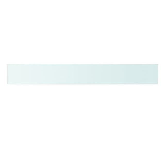 vidaXL Regalboden Glas Transparent 110x15 cm 243848