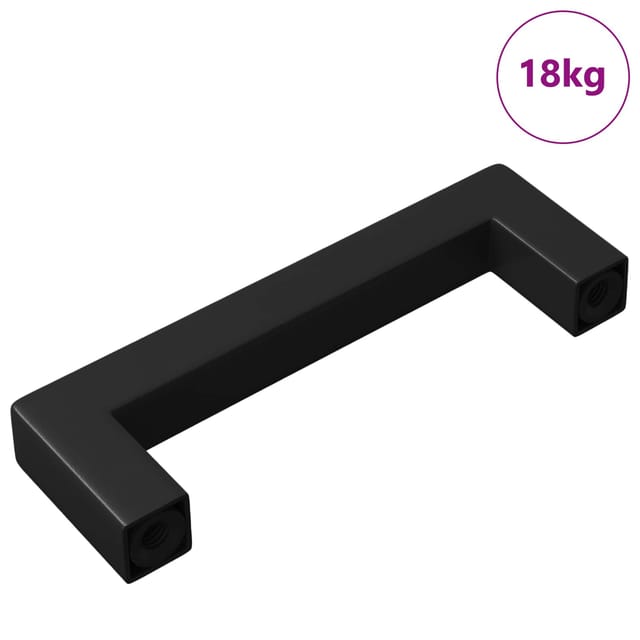 vidaXL Möbelgriff 429 Stk Schwarz 110 x 12 x 36 mm Eisen 864712