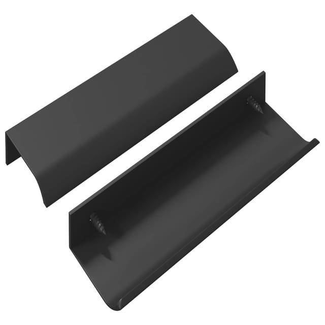vidaXL Griff 2 Stk Schwarz 120 x 39,6 x 17 mm Aluminium 864695