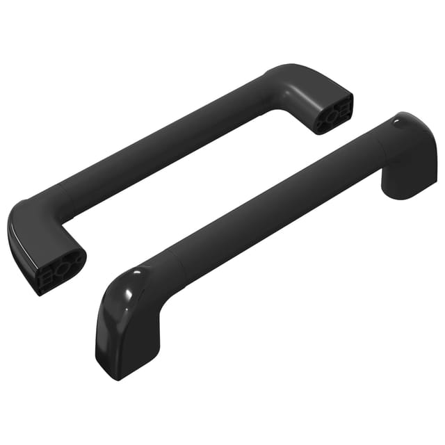 vidaXL Griff Uni 2 Stk Schwarz 380 x 34 x 85 mm Aluminium und PP 864707