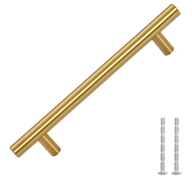 vidaXL Möbelgriffe 10 Stk Golden 128 mm Edelstahl 155358