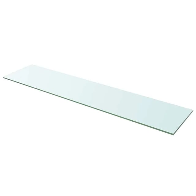 vidaXL Regalboden Glas Transparent 110x25 cm 243850