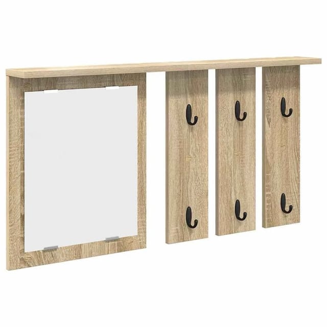 vidaXL Wandmontierter Kleiderständer Sonoma-Eiche 85 x 10 x 45 cm 874485