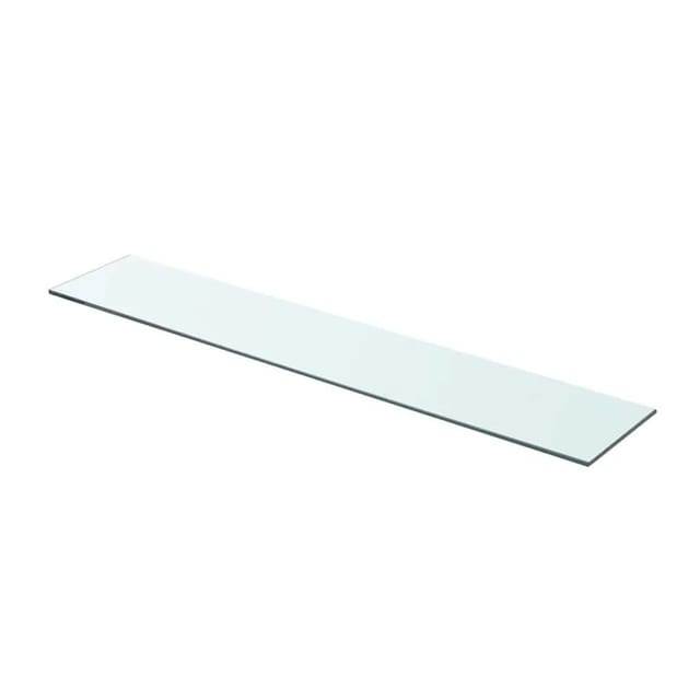 vidaXL Regalboden Glas Transparent 80x15 cm 243833