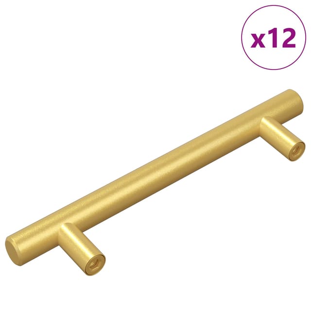 vidaXL Schrankgriff 12 Stk Gold 150 mm Edelstahl 864731