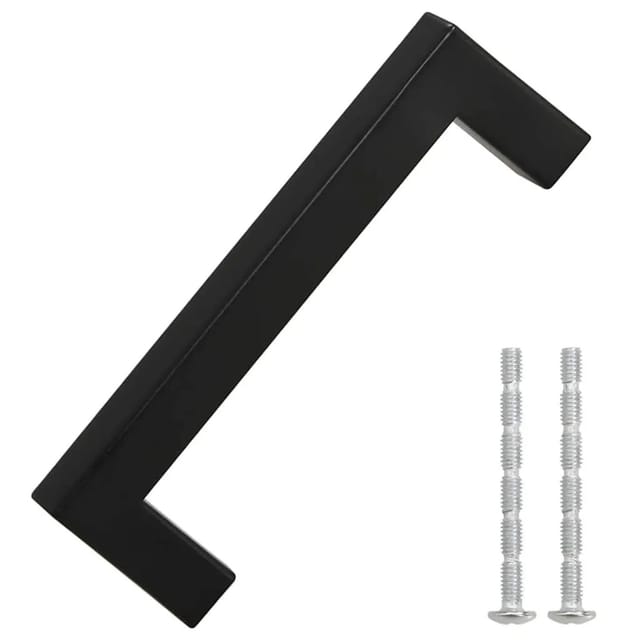 vidaXL Möbelgriffe 10 Stk Schwarz 96 mm Edelstahl 155397
