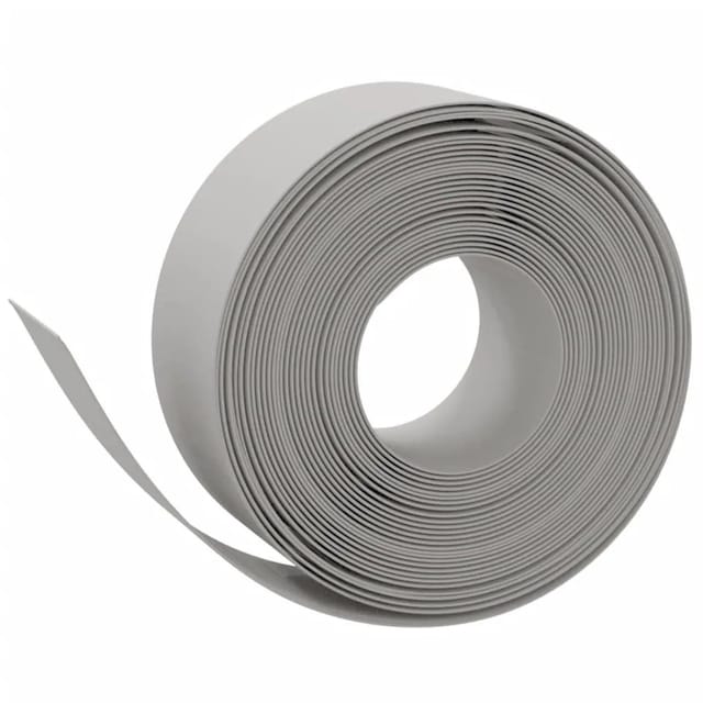 vidaXL Rasenkanten 2 Stk Grau 10 m 20 cm Polyethylen 3155452
