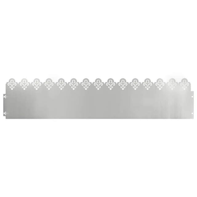 vidaXL Rasenkanten 20 Stk Silber 103 x 0,05 x 22 cm Verzinkter Stahl 874760