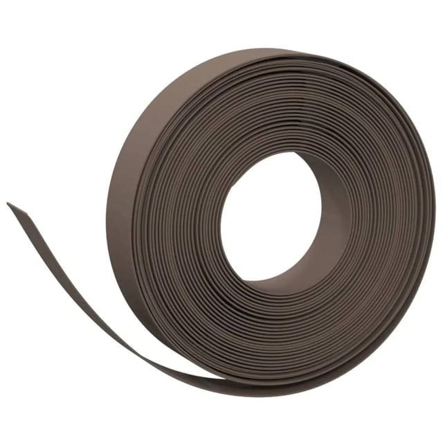 vidaXL Rasenkanten 2 Stk Braun 10 m 10 cm Polyethylen 3155436