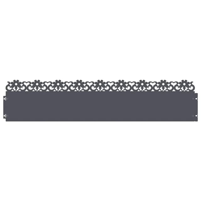 vidaXL Rasenkanten 30 Stk Anthrazit 103 x 0,05 x 22 cm Stahl 874773