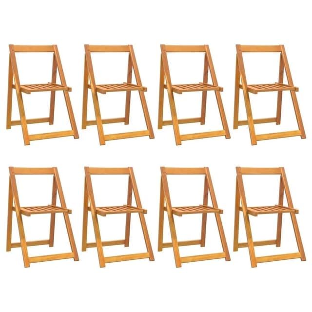 vidaXL Klappbare Gartenstühle 8 Stk Massivholz Akazie 3104965