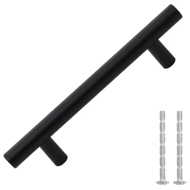 vidaXL Möbelgriffe 10 Stk Schwarz 96 mm Edelstahl 155365