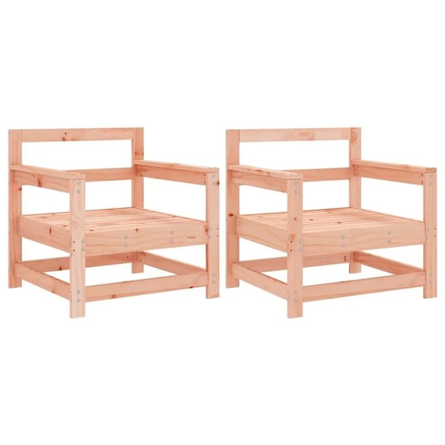 vidaXL Gartenstühle 2 Stk Massivholz Douglasie 825497