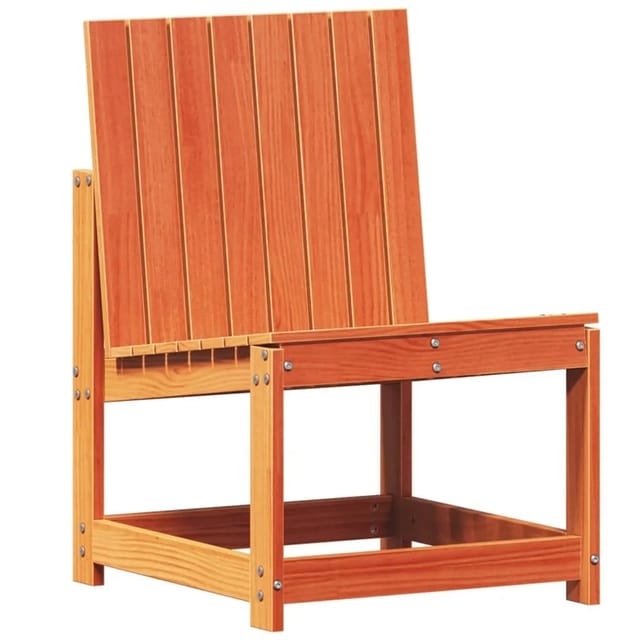 vidaXL Gartenstuhl Wachsbraun 50,5x55x77 cm Massivholz Kiefer 844660