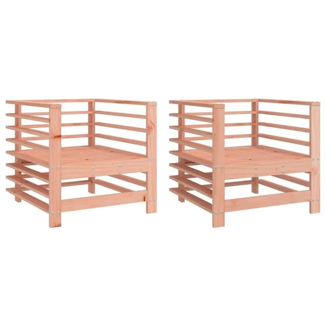 vidaXL Gartenstühle 2 Stk Massivholz Douglasie 825630