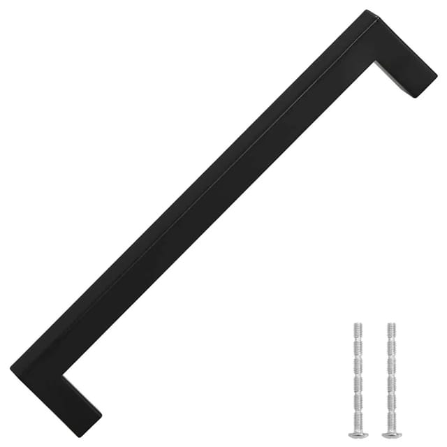 vidaXL Möbelgriffe 5 Stk Schwarz 192 mm Edelstahl 155400