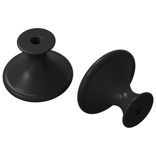 vidaXL Griff 2 Stk Schwarz Ø30 mm Aluminium 864704