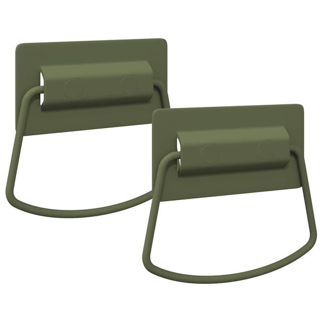 vidaXL Schrankgriffe 2 Stk Grau 85 x 45 mm Metall 879438
