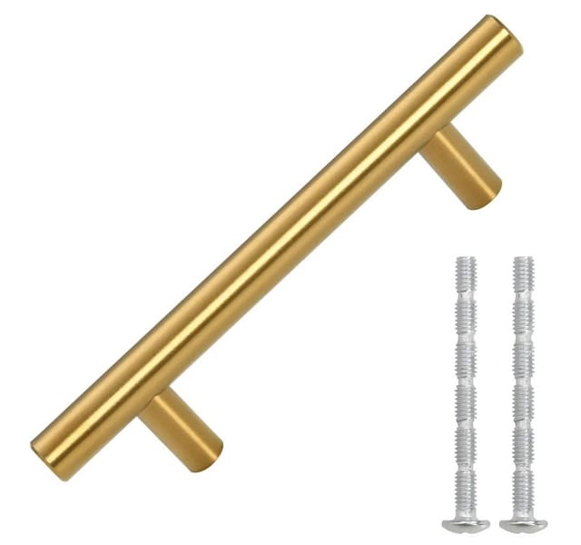 vidaXL Möbelgriffe 10 Stk Golden 64 mm Edelstahl 155356