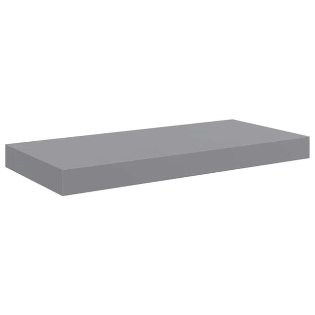 vidaXL Schweberegal Grau 50x23x3,8 cm MDF 323850