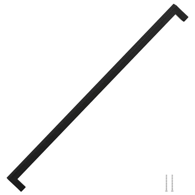 vidaXL Möbelgriffe 5 Stk Schwarz 480 mm Edelstahl 155403