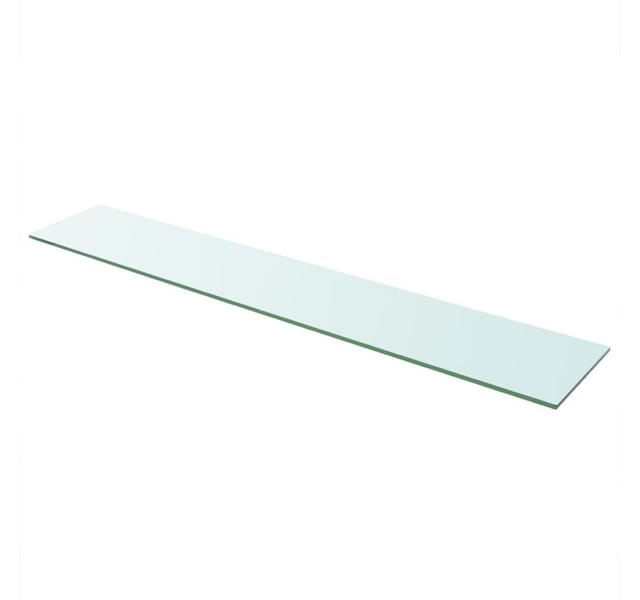 vidaXL Regalboden Glas Transparent 110 cm x 20 cm 243849