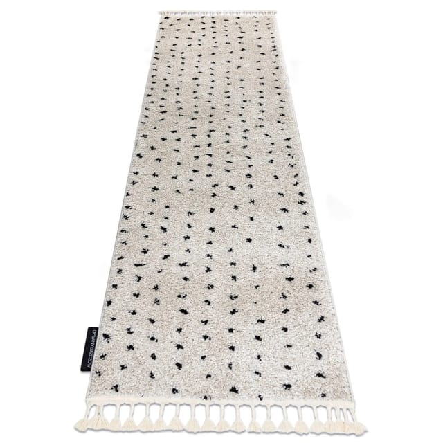 RugsX Teppich Berber Creme 60cm 200cm
