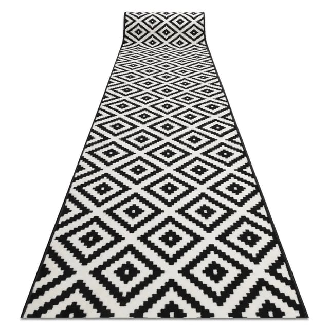 RugsX Läufer Bcf Morad Schwarz 60cm 140cm