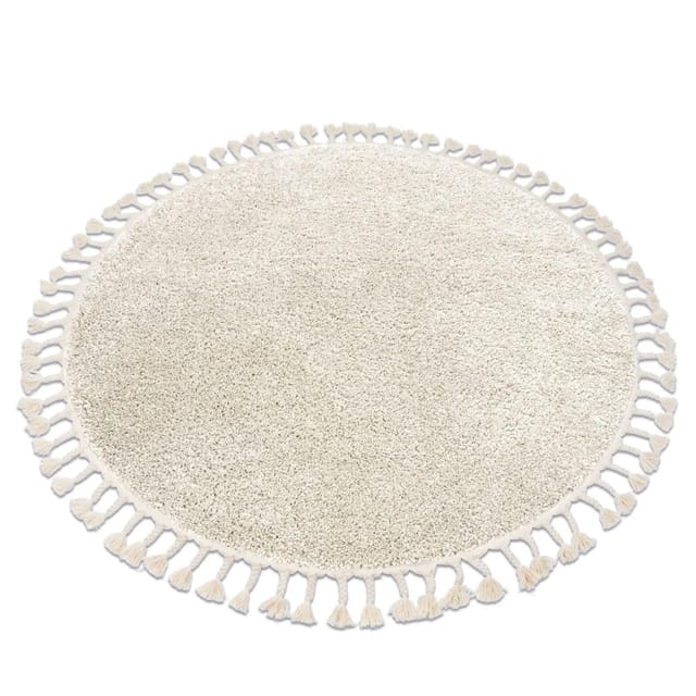 RugsX Teppich Berber Creme 160cm 160cm
