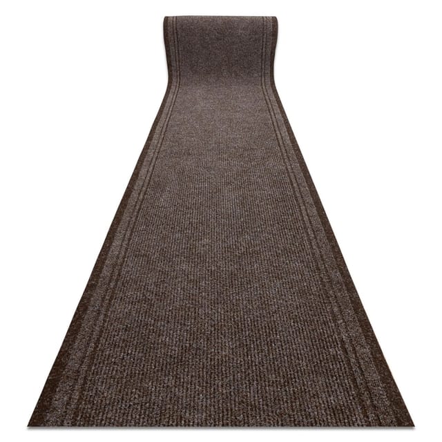 RugsX Läufer Antirutsch Malaga Braun 100cm 200cm