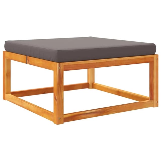 vidaXL Gartenhocker mit Kissen 65x65x29 cm Massivholz Akazie 3278940