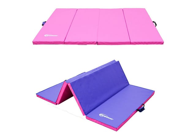 eyepower Gymnastikmatte Klappbar 180 x 115 x 5 cm Pink