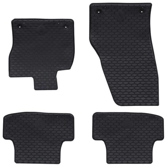 vidaXL Autofußmatte 4-Tlg Schwarz Geeignet für VW T-ROC 2017- Gummi 42029073