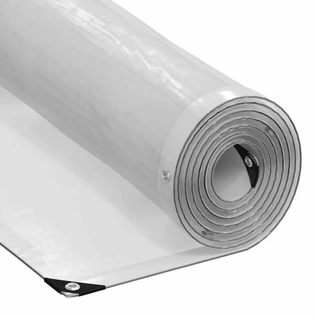 vidaXL Transparente Plane mit Ösen 6x8 m Polyethylen 4018530