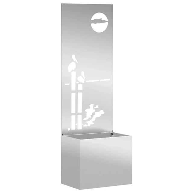 vidaXL Garten Sichtschutz-Leinwand Silber 50 x 32 x 150 cm 876474