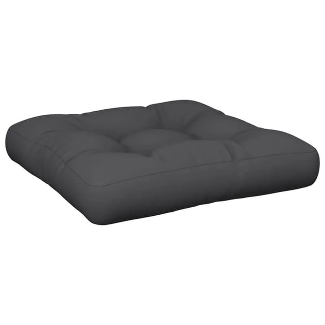 vidaXL Palettenkissen Schwarz 60x60x12 cm Stoff 360454