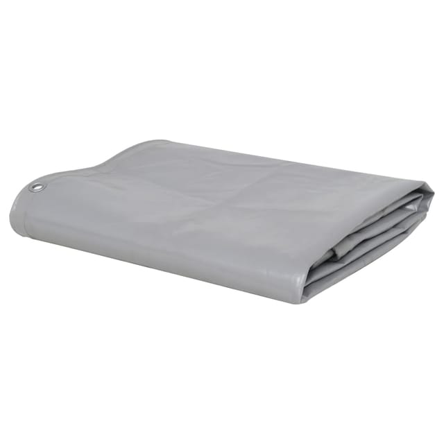 vidaXL Abdeckplane 650 g/m² 1,5 x 10 m Grau 144888