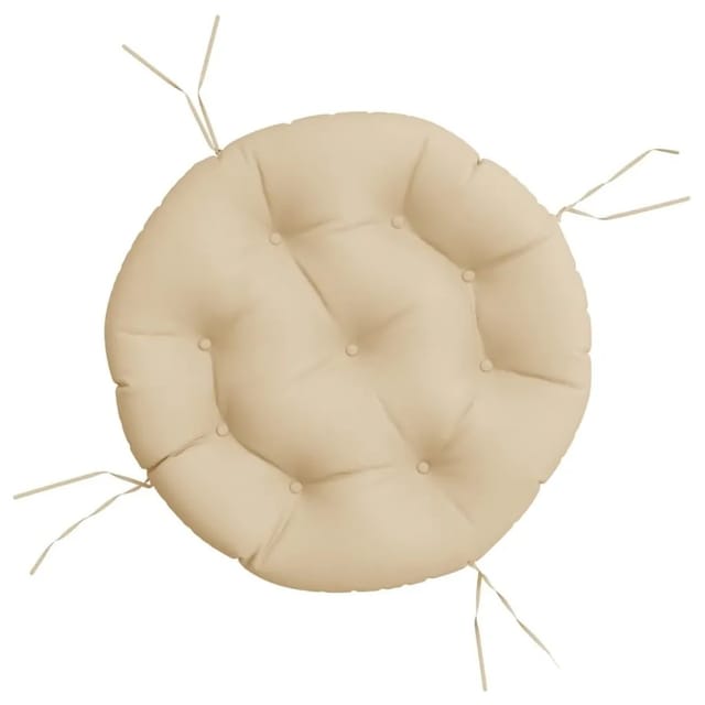 vidaXL Kissen Rund Beige Ø 60 x 11 cm Oxford-Gewebe 361943