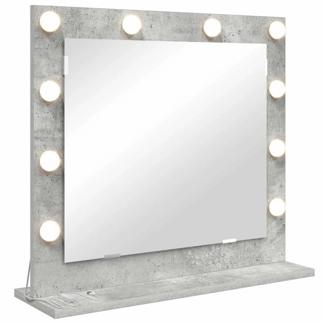 vidaXL Waschtischspiegel Rechtwinklig Beton Grau 60 x 55 x 18 cm 868288