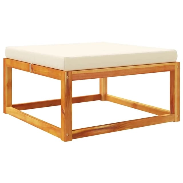 vidaXL Gartenhocker mit Kissen 65x65x29 cm Massivholz Akazie 4008158