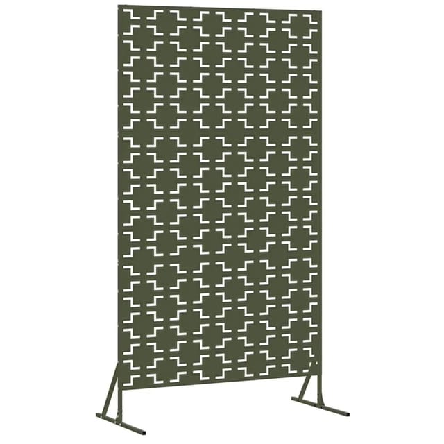 vidaXL Sichtschutz Oliv 100 x 50 x 180 cm Stahl 868580