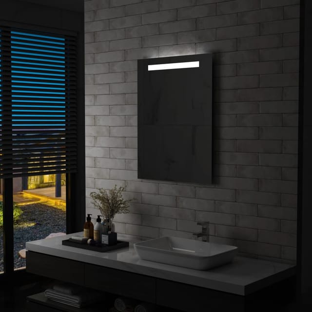 vidaXL Badezimmer-Wandspiegel mit LEDs 60x80 cm 144709