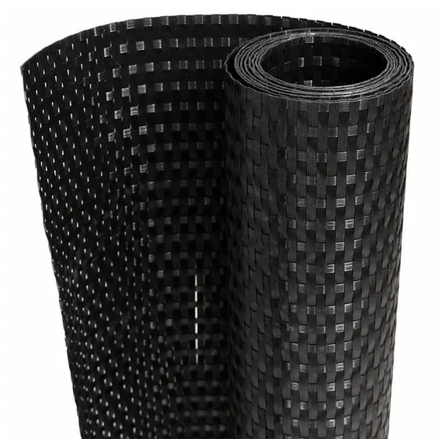 vidaXL Balkon-Sichtschutz Schwarz 300x80 cm Poly Rattan 156295