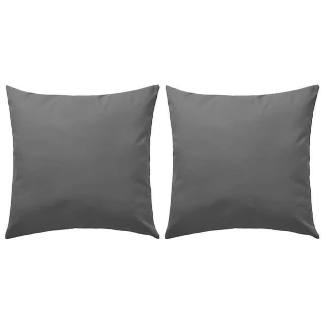 vidaXL Gartenkissen 2 Stk 45 x 45 cm Grau 132302